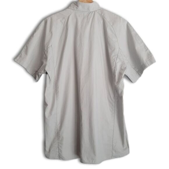 RW&CO. 100% Cotton Short Sleeve Button Down Shirt Grey Men's Sz XL Flawed - Picture 10 of 14